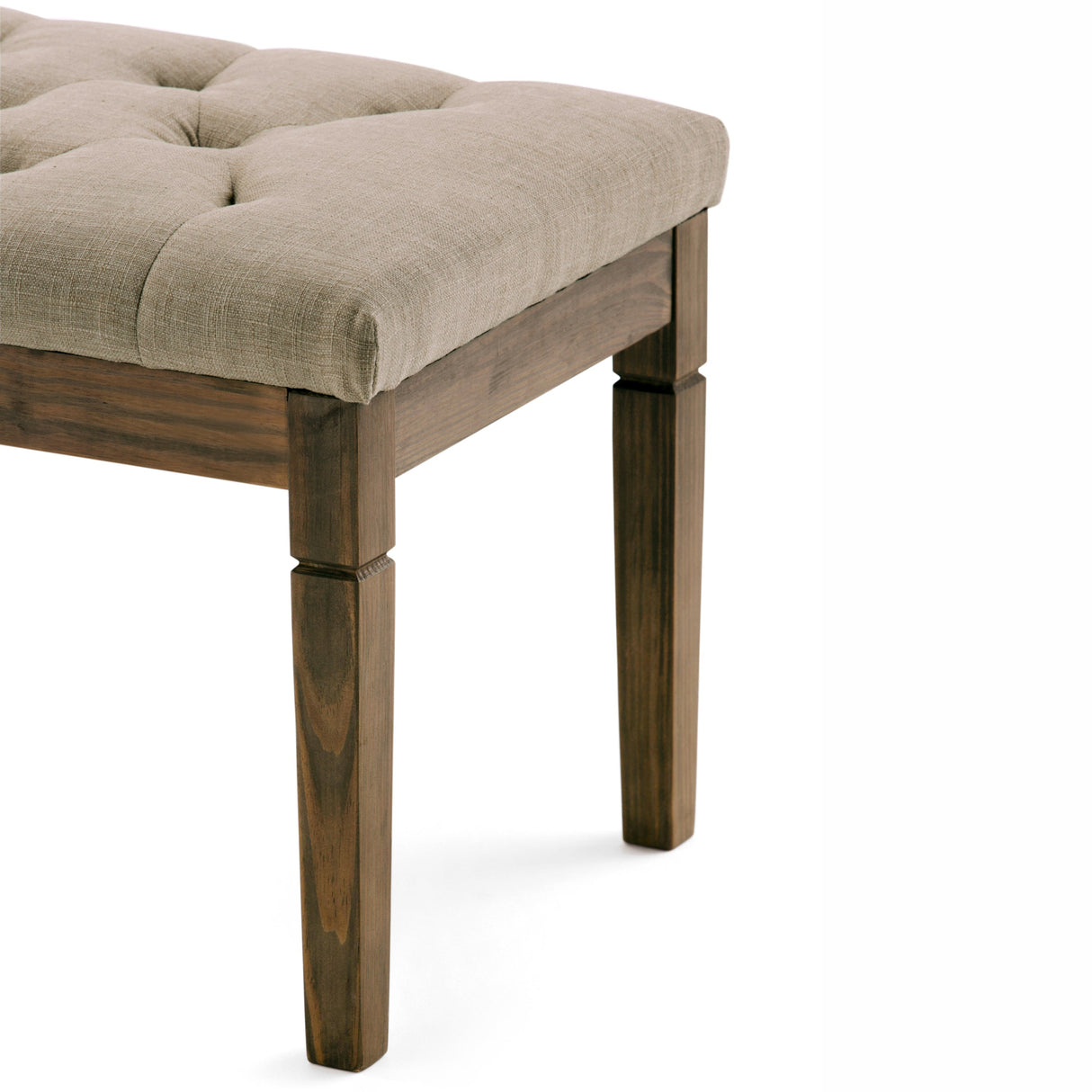 Waverly Tufted Ottoman Bench - Natural