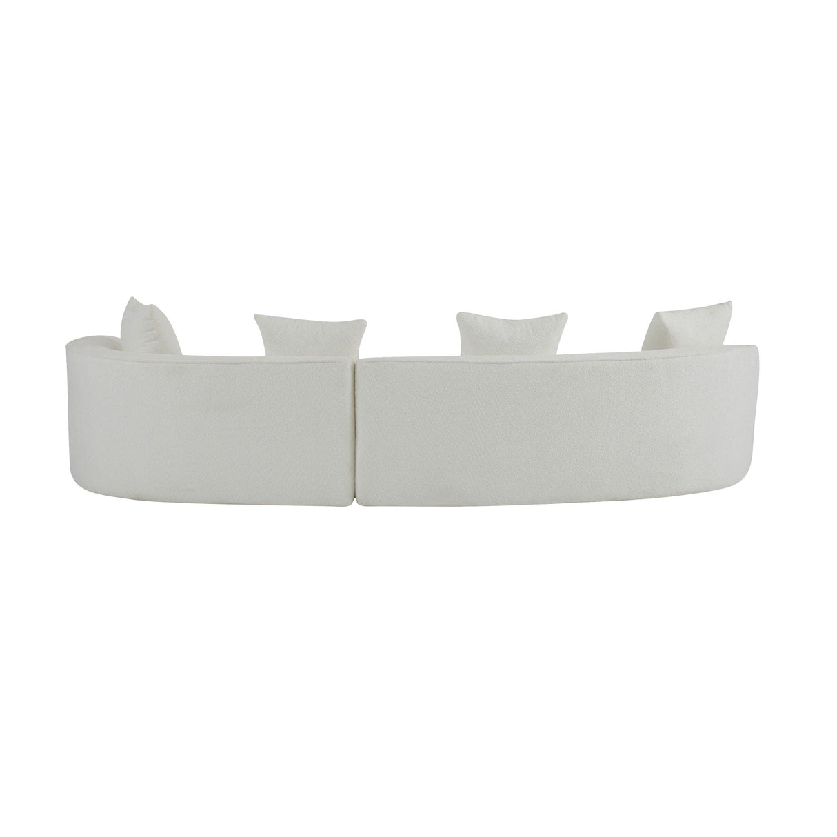 Elegant Curved Sectional Sofa With Full Foam Comfort