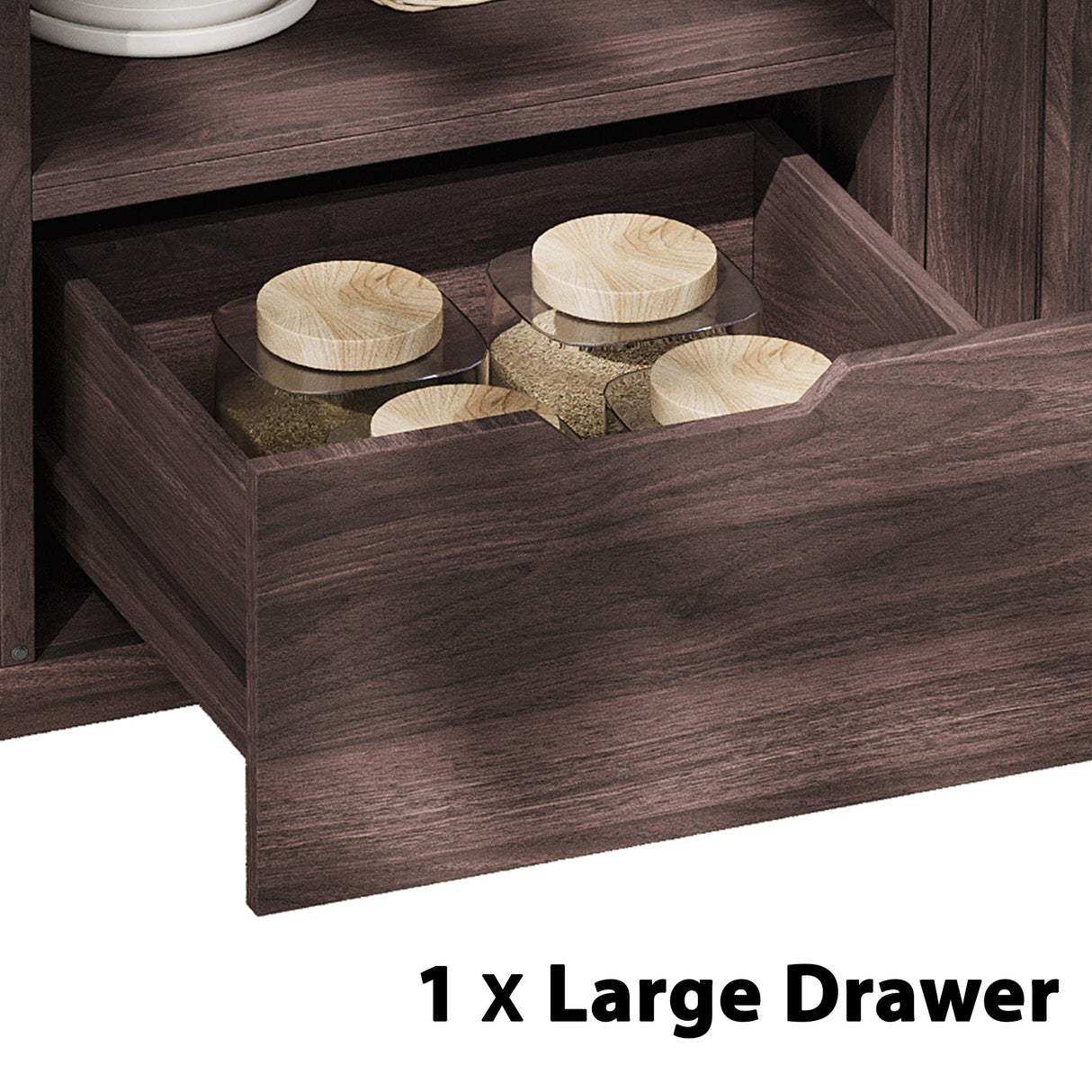 K&K 66.5' Outdoor Kitchen Island for Big Green Egg Grills