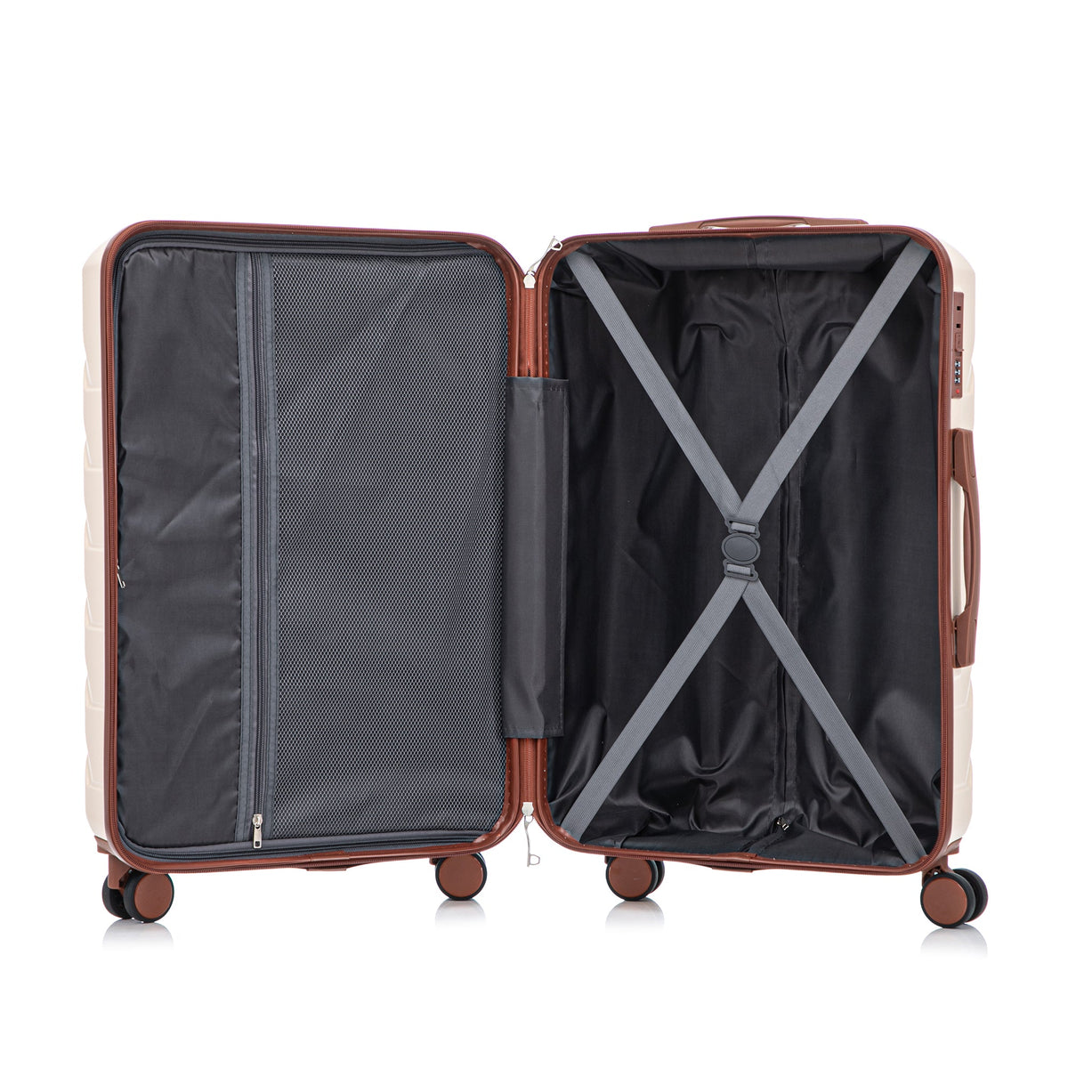 3-Piece ABS Spinner Wheel Luggage Set