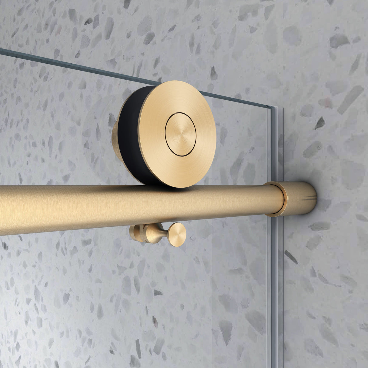 6076 Brushed Shower Door