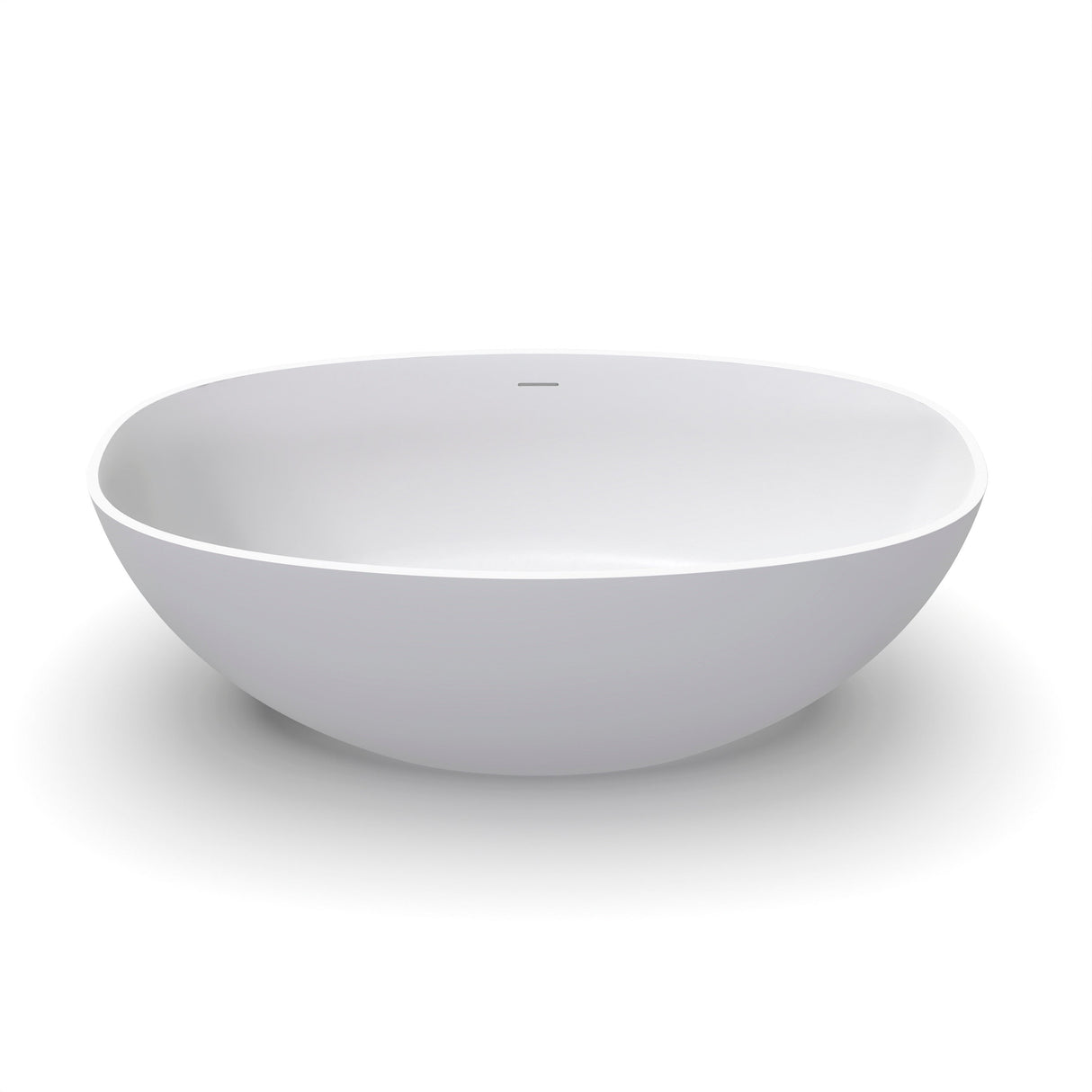 61 Inch Small Size Artificial Stone Solid Surface Freestanding Bathroom Bathtub