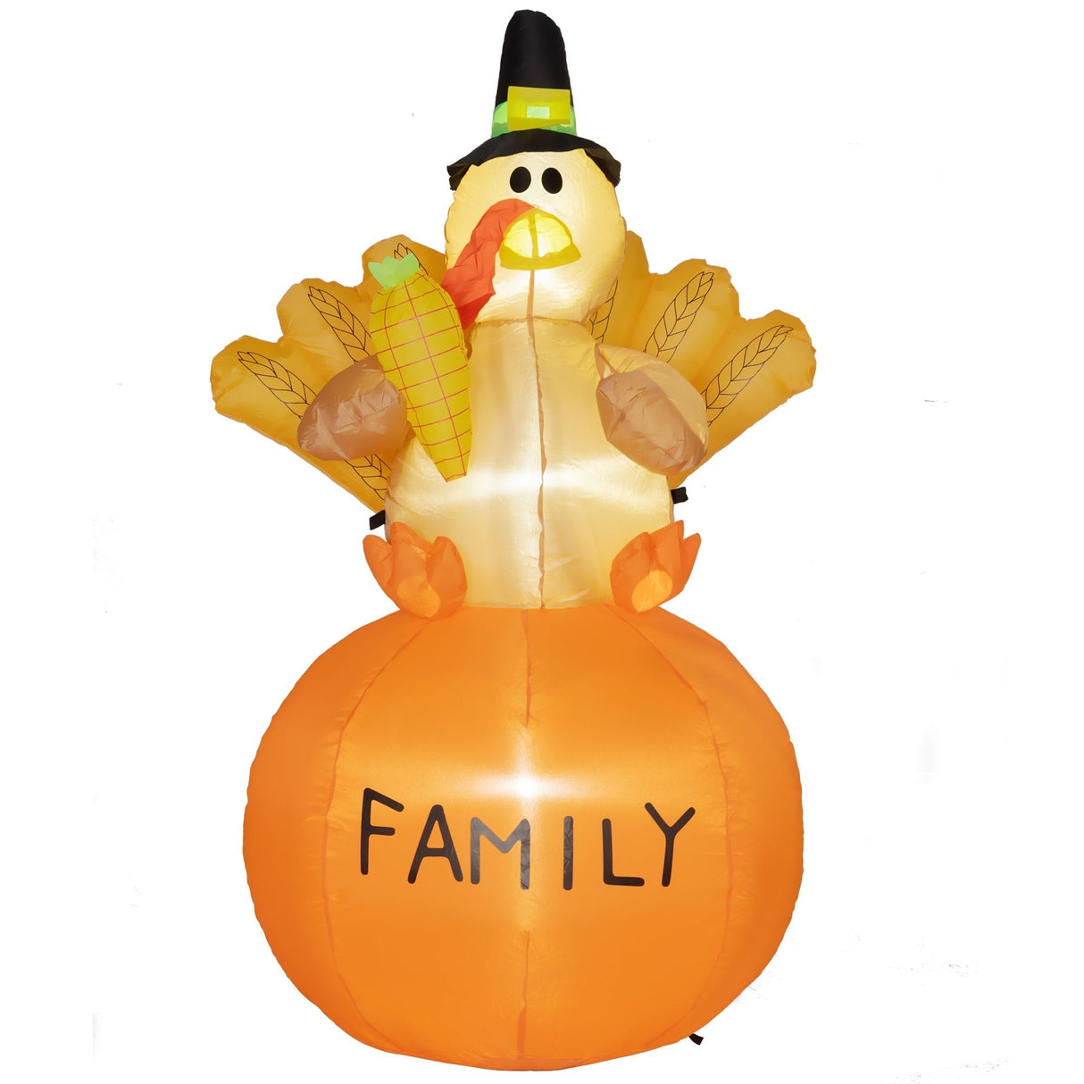 Inflatable Thanksgiving Turkey LED Display for Garden Indoor Outdoor