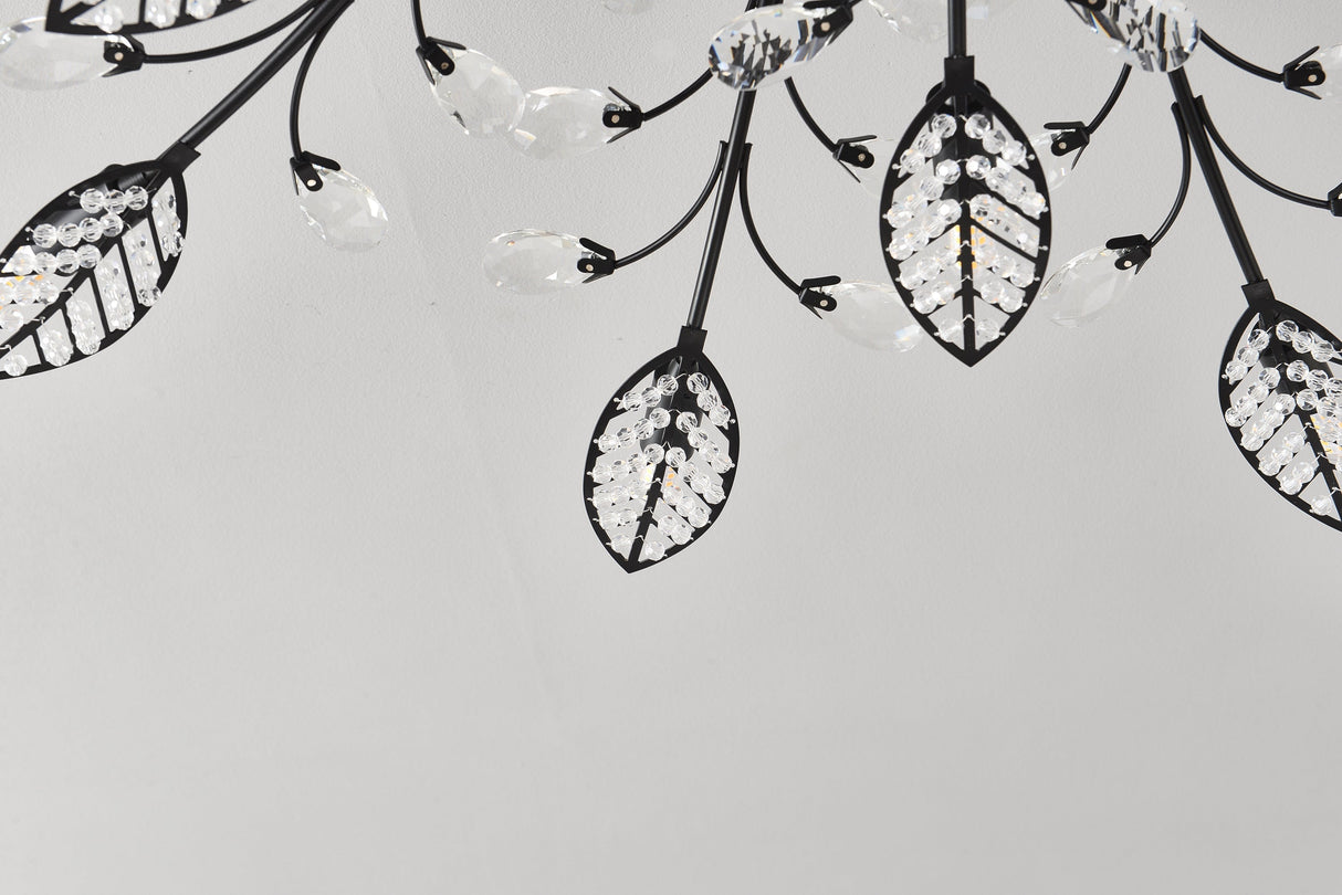 15-Light Chandelier Crystal Ceiling Lamp