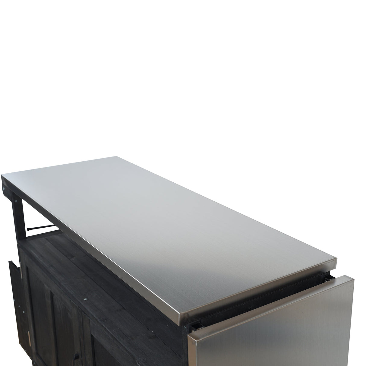 Foldable Outdoor Kitchen Island Patio Mobile Kitchen Cart