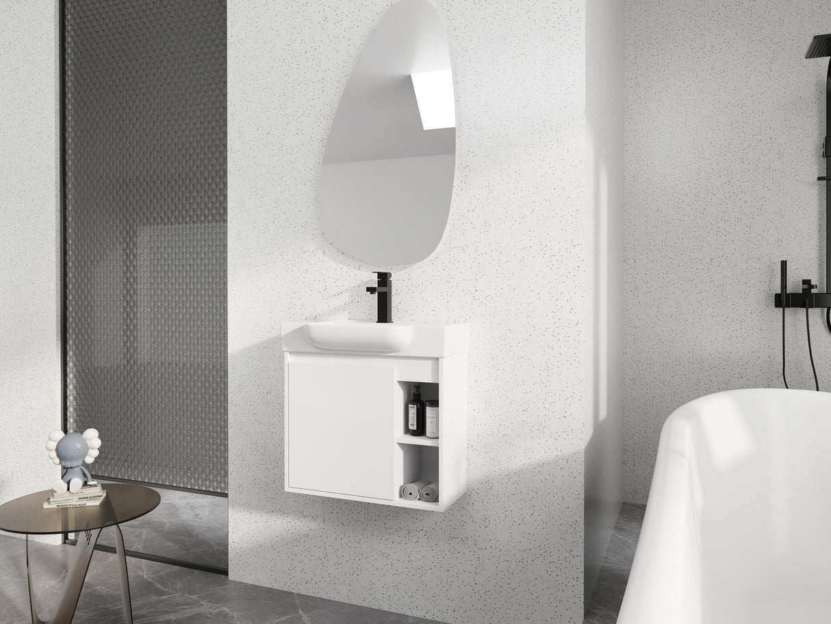 24'' Wall-Mounted Bathroom Vanity