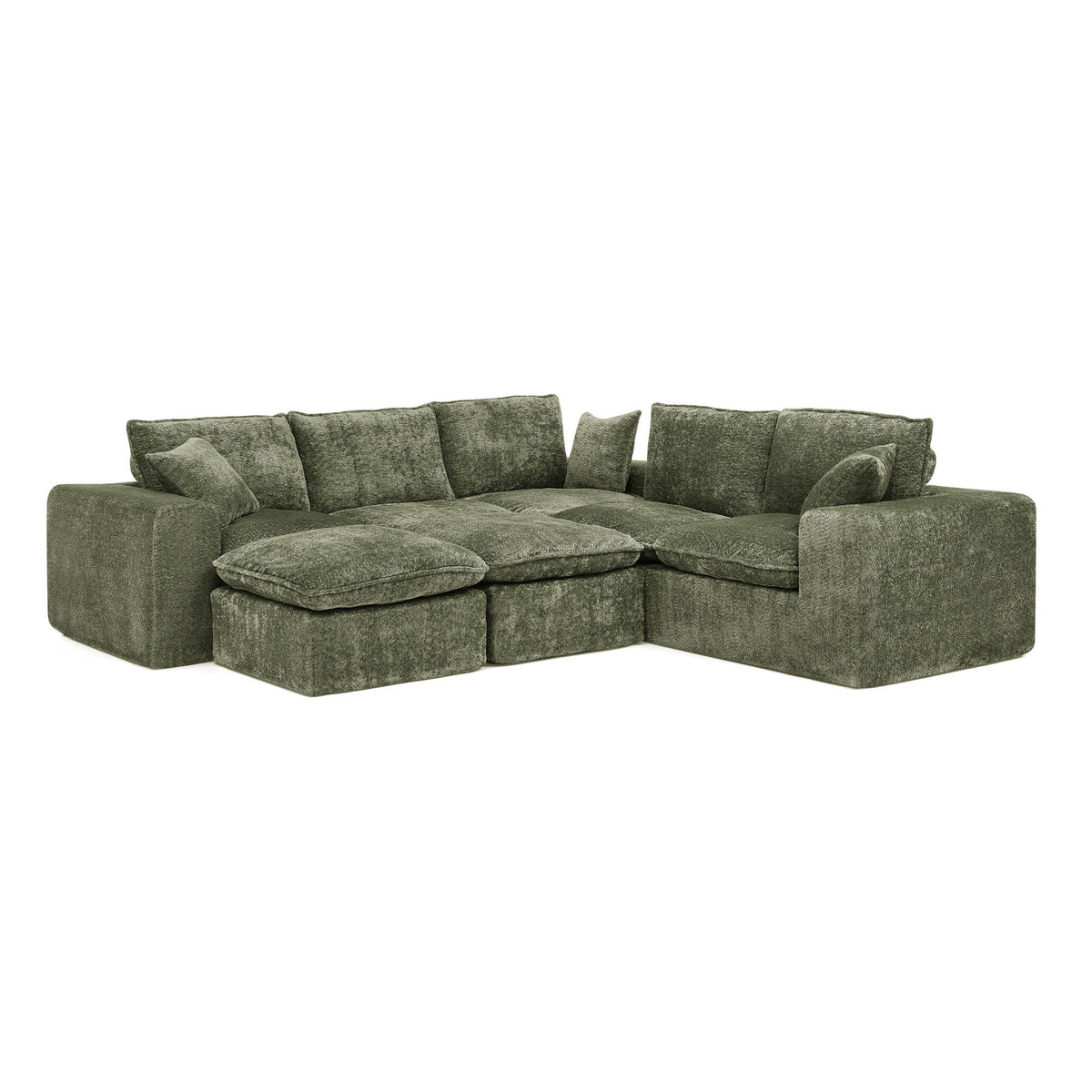 Sectional Sofa With Moveable Ottoman