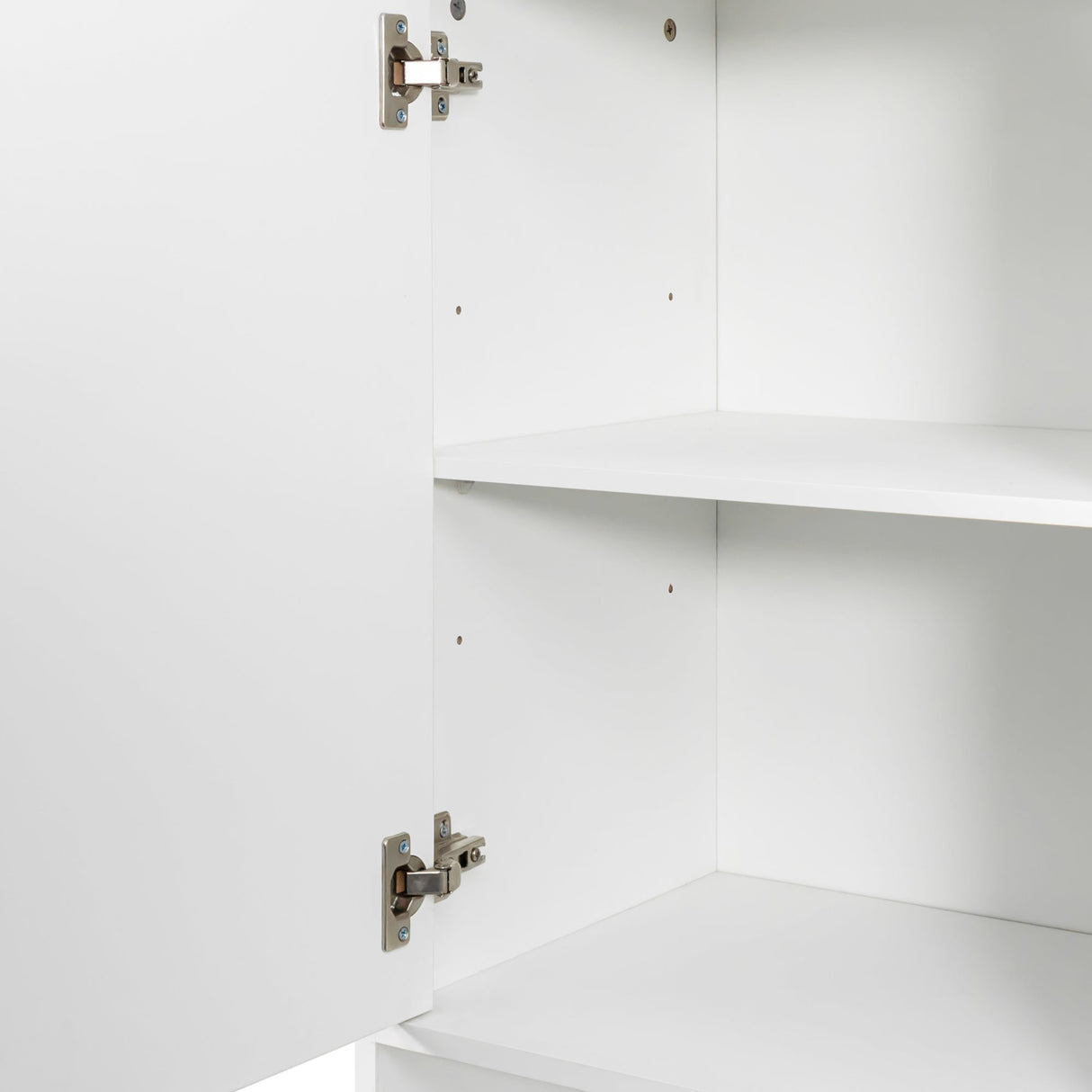 Laundry Cabinet with Doors and Shelf, Tilt-Out Laundry Hamper, Multiple Storage Space