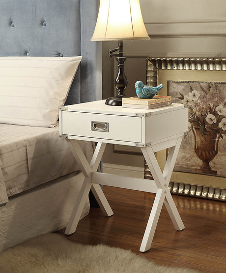 White-Finish-Accent-Table-Nightstands