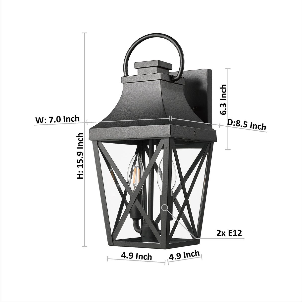 Outdoor Wall LightsPorch LightsWaterproof Outdoor Wall SconceExterior Light Fixture