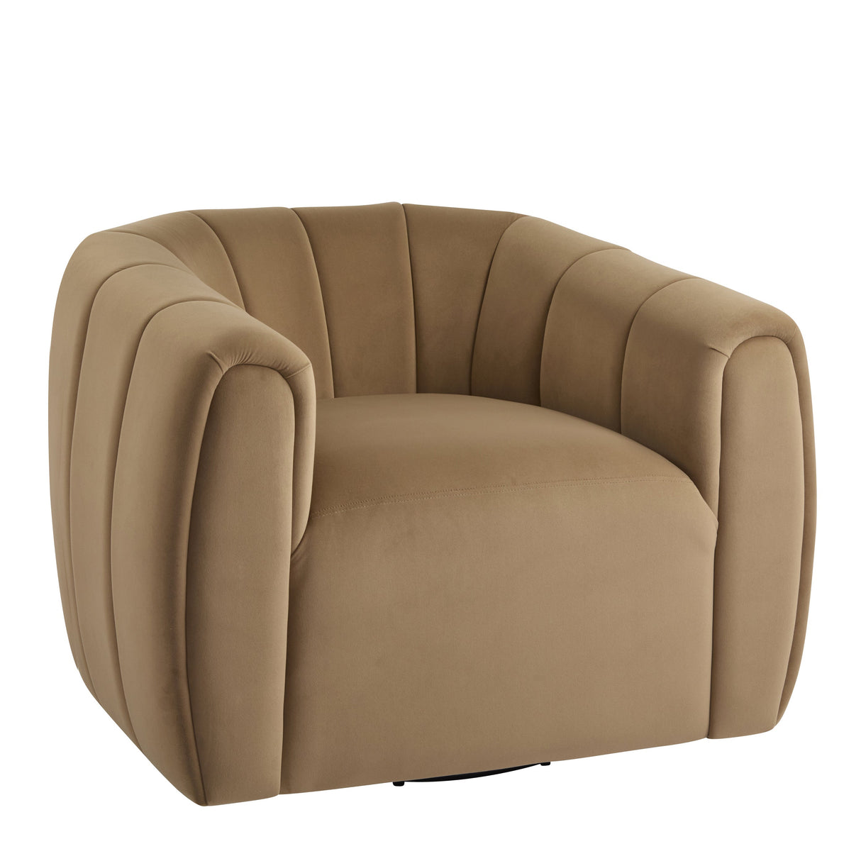 Modern Swivel Club Chair with Premium Velvet