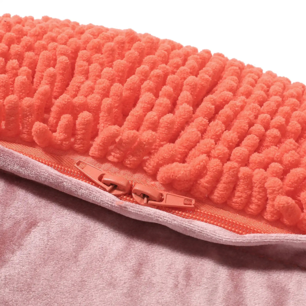 Sunny Square PoufVersatile Ottoman or Floor Cushion - Coral