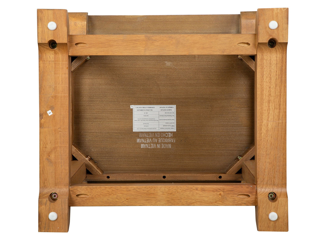 Lindon - Rectangular End Table - Belgian Wheat