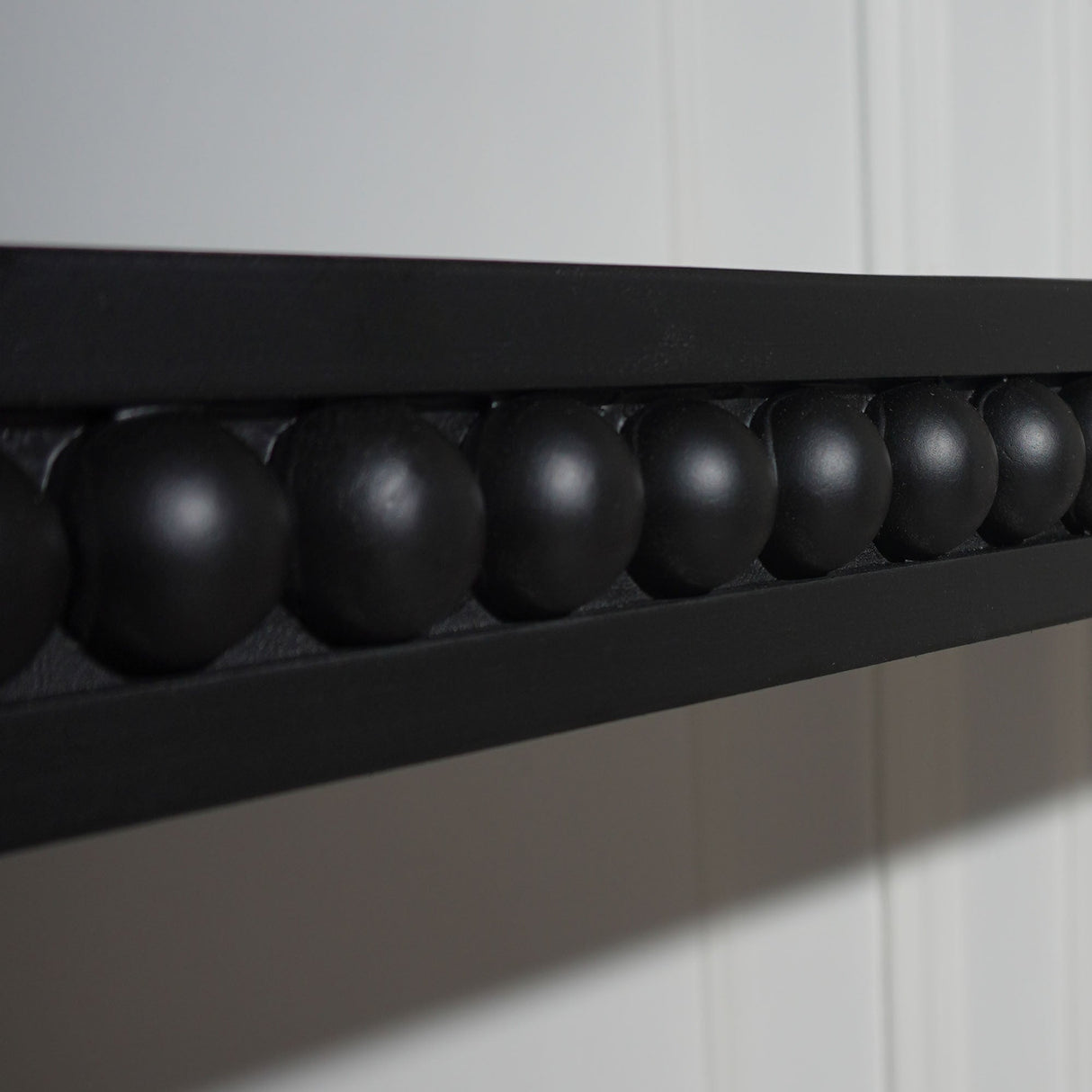 Black Wood Console Table, 59in Entryway Table