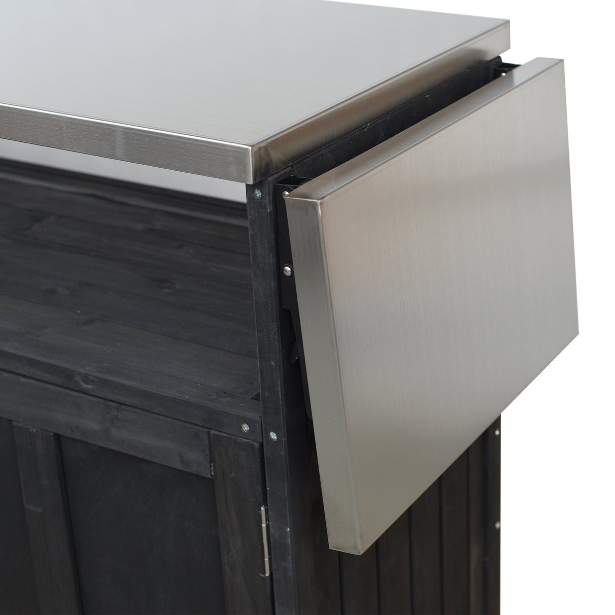 Foldable Outdoor Kitchen Island Patio Mobile Kitchen Cart