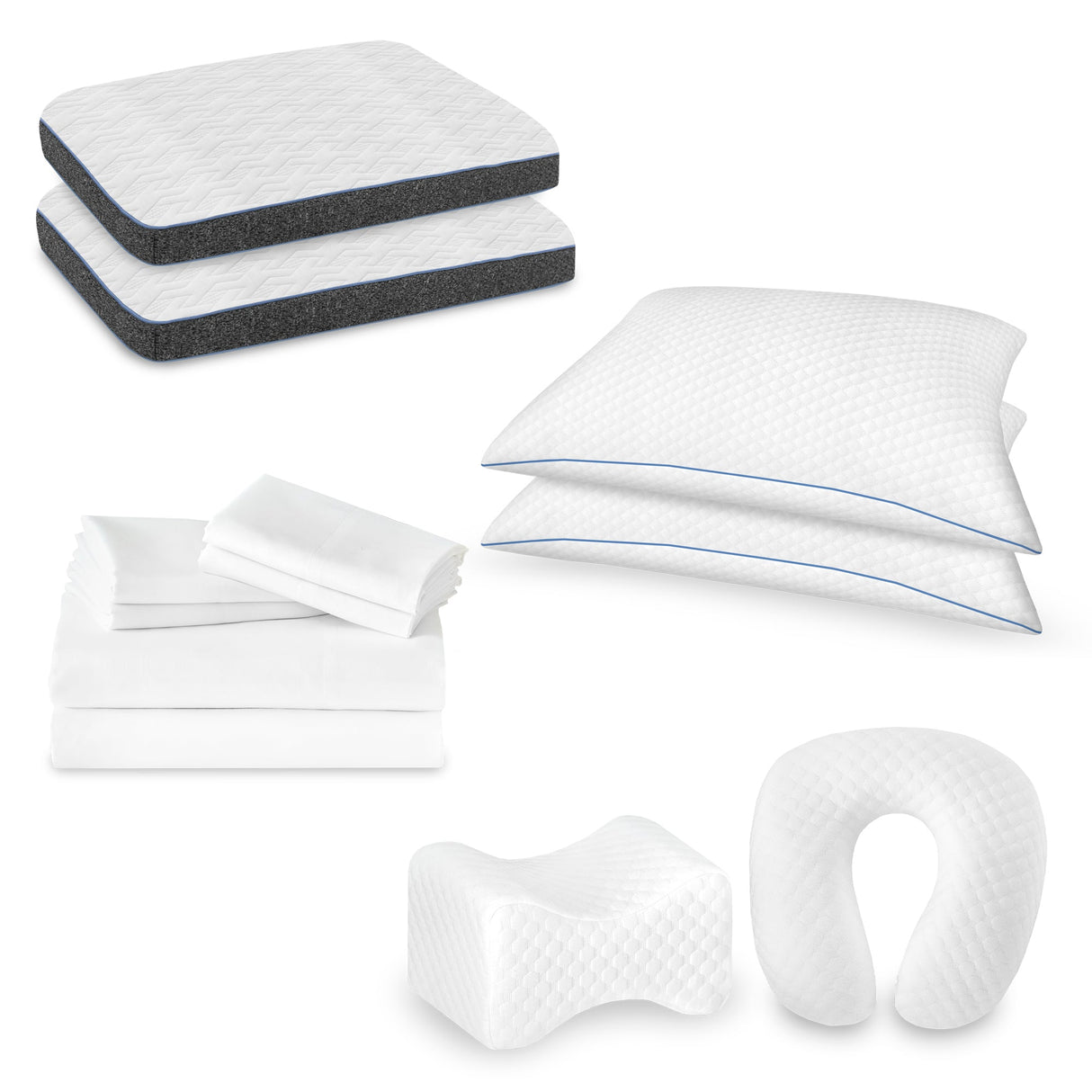 Restonic ComfortCare Hybrid Restful Nights Euro Top Mattress with Bedding Pack Queen