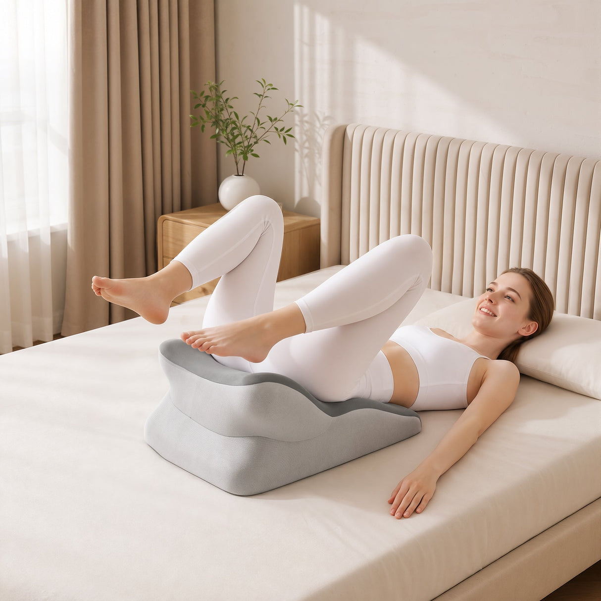 Ergonomic 27° Memory Foam Support Pillow