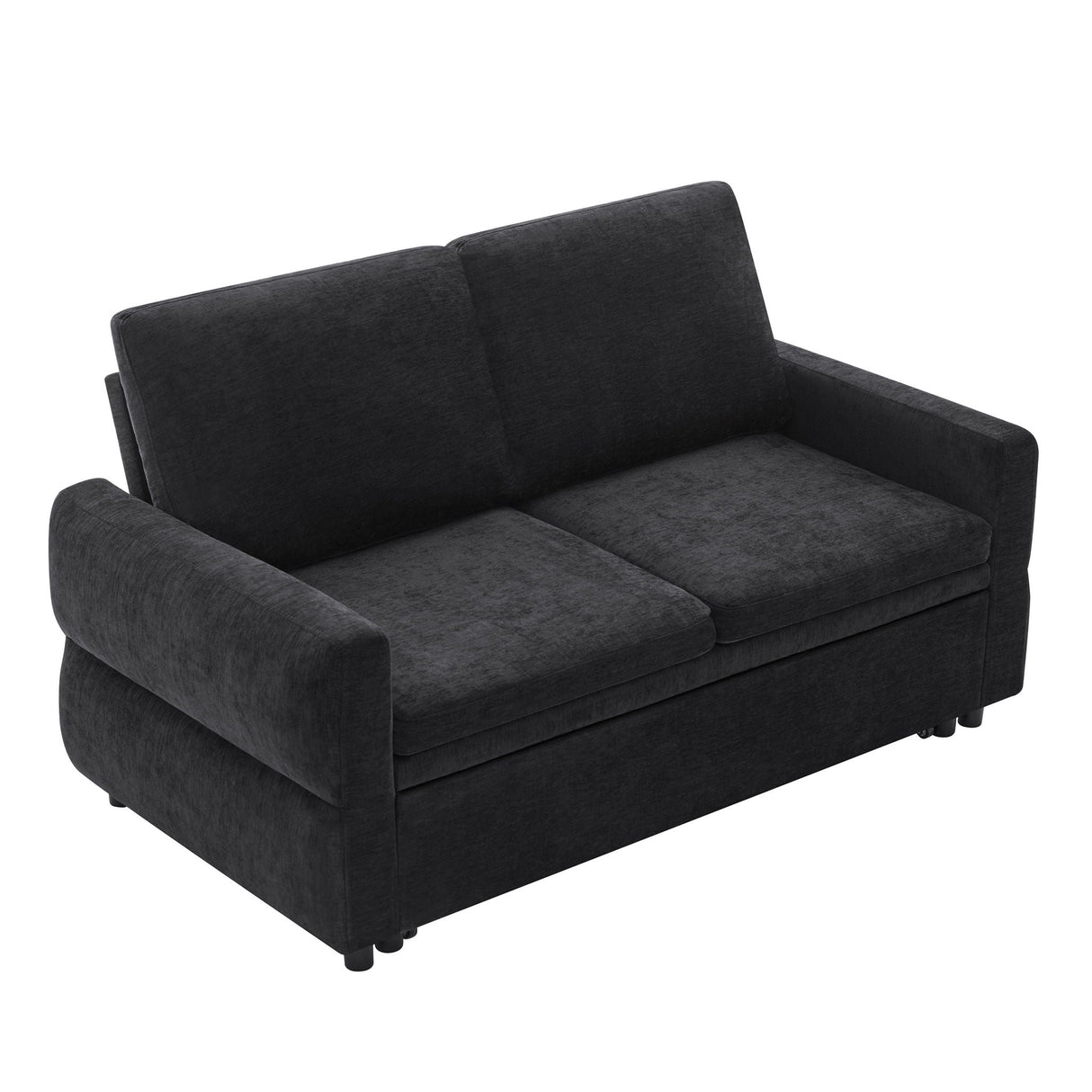 Convertible Sofa Bed Loveseat With Adjustable Backrest And USB Ports