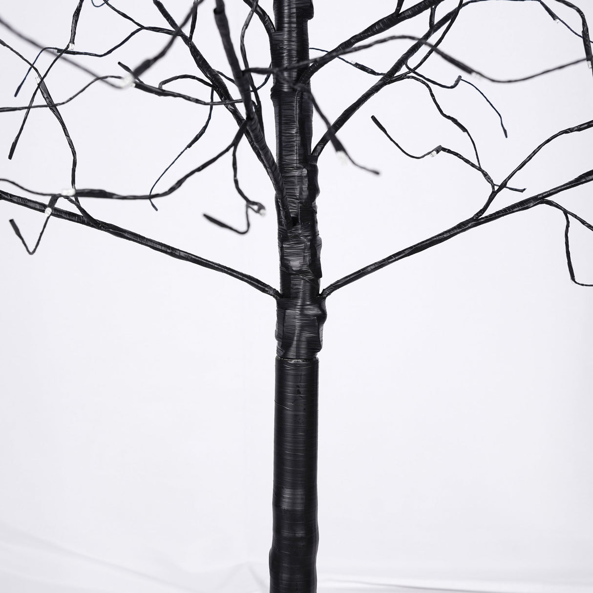 3 Pc Illuminated Halloween Tree with Purple LED Glow