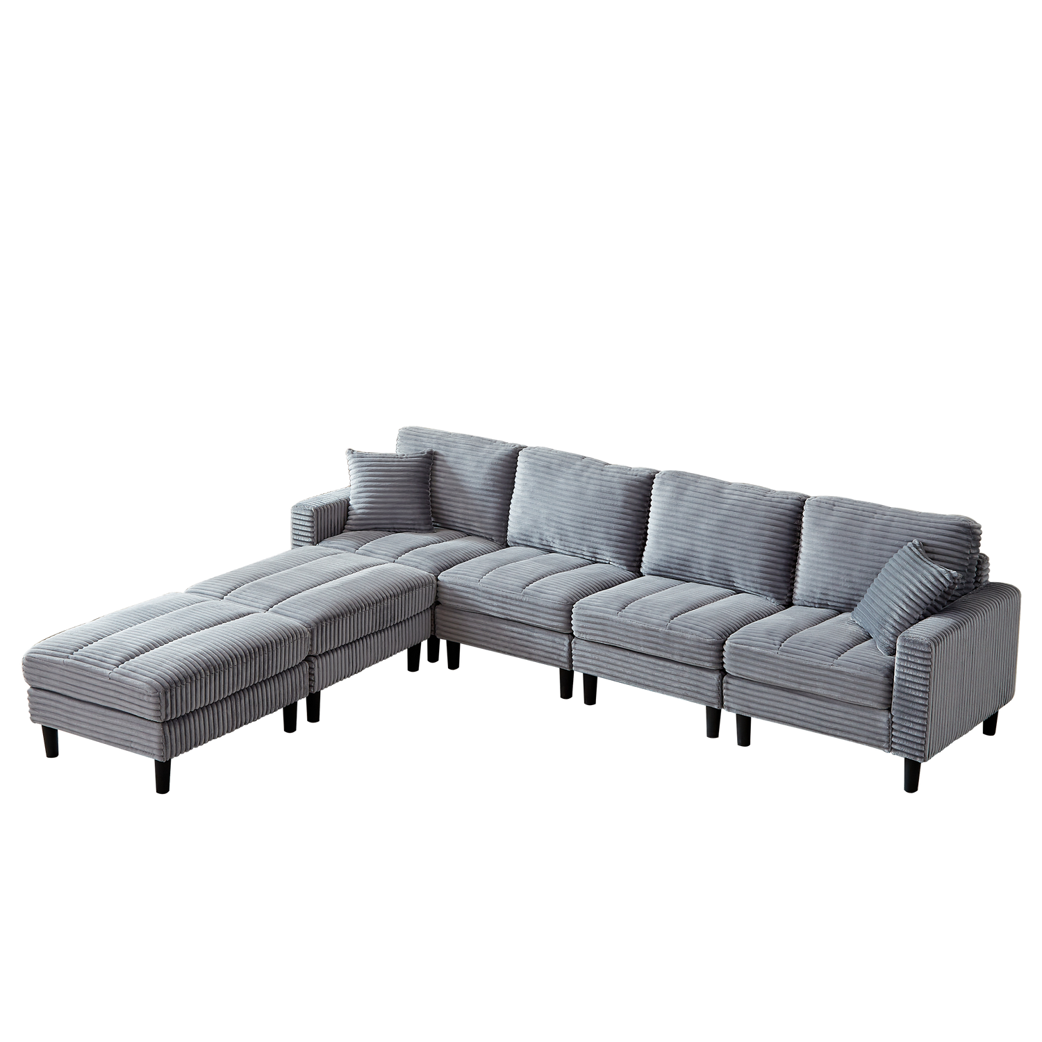 The Beverly Corduroy U-Shaped Sectional Sofa