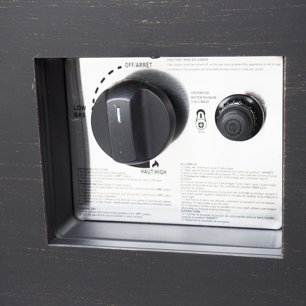 Wellington Stylish 40" Square Fire Pit in Brown and Gold Iron