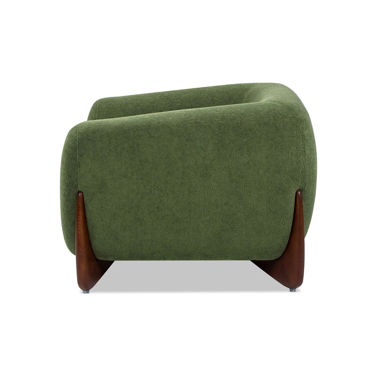 Sherpa Arm Chair with Removable Cushion - Black, White, Dark Green