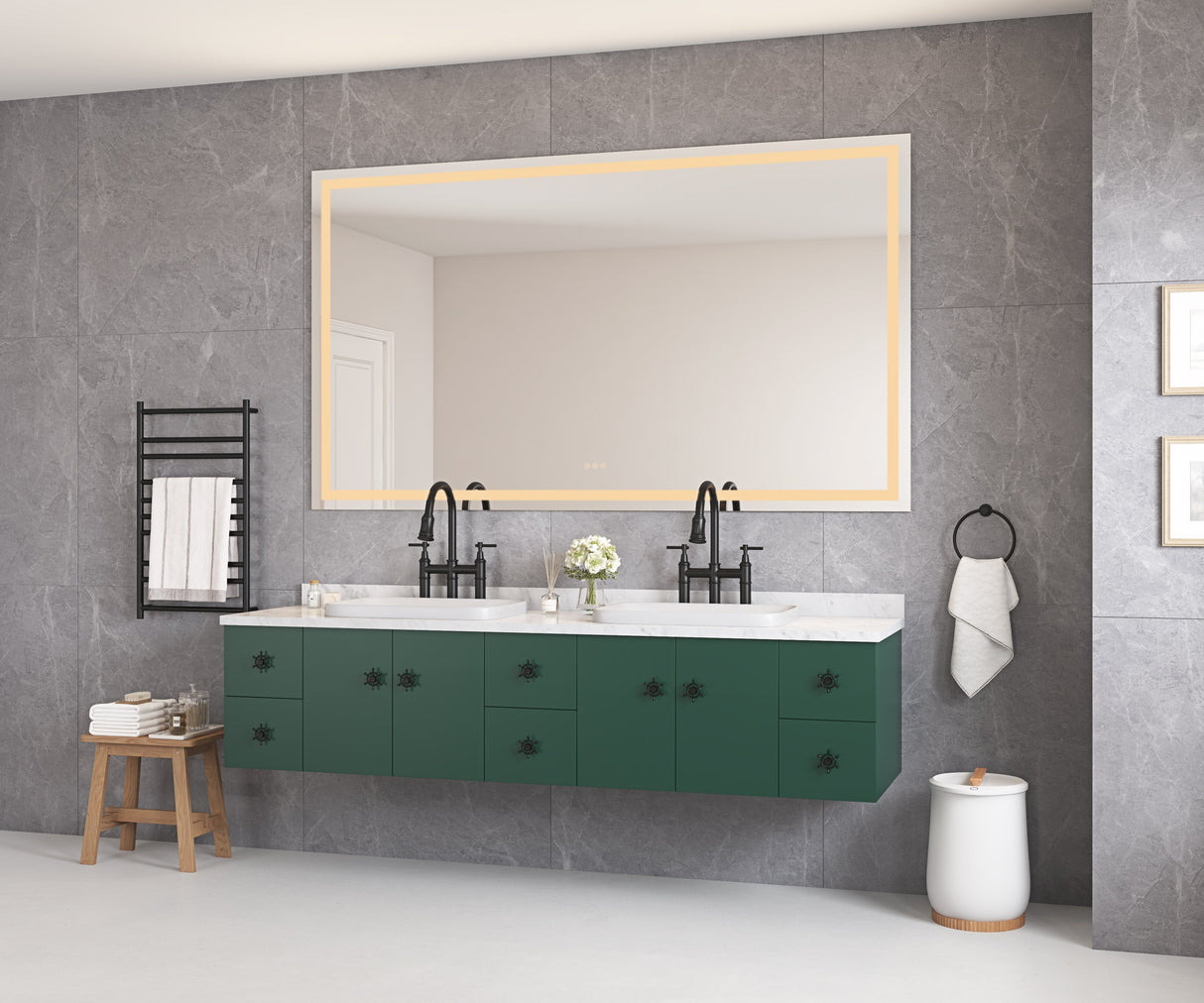 84 x 48 Inch LED Bathroom Mirror