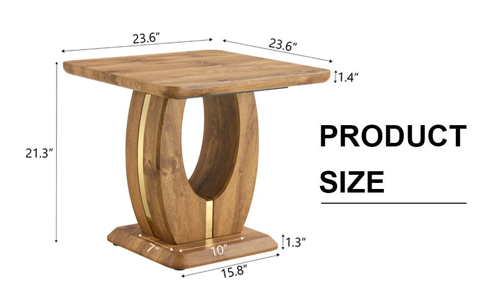 Elegant Wood-Grain Coffee Table