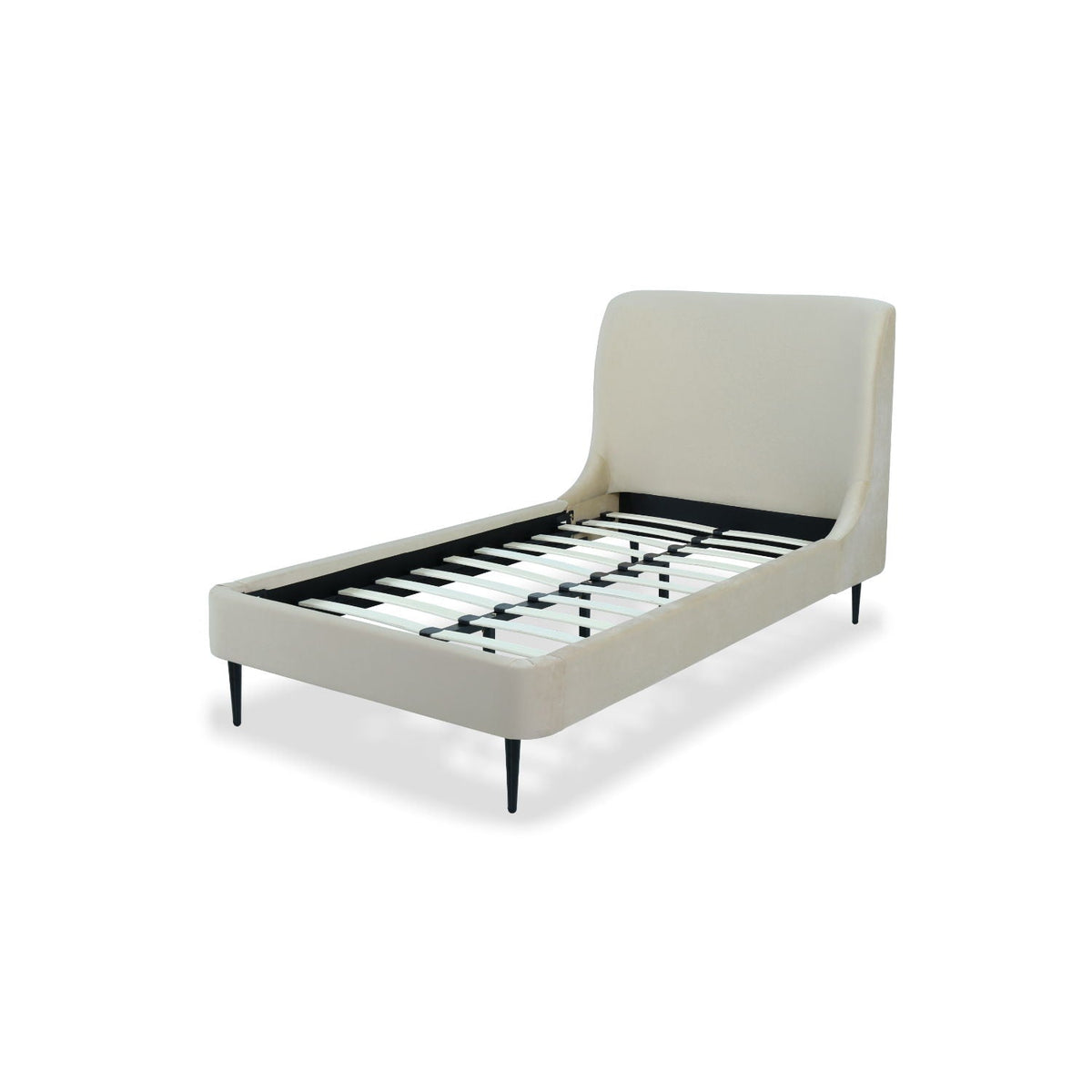Heather - Upholstered Bed With Curved Headboard