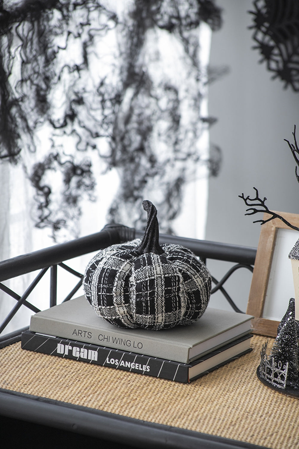 Set of 2, 7x7x7" Fabric Light