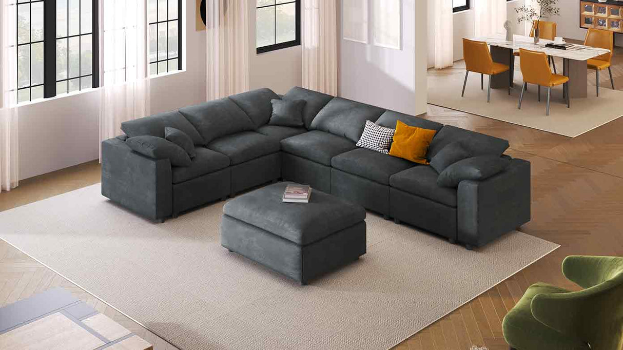 U_Style 120.8" Extra Large Modular Sectional Sofa