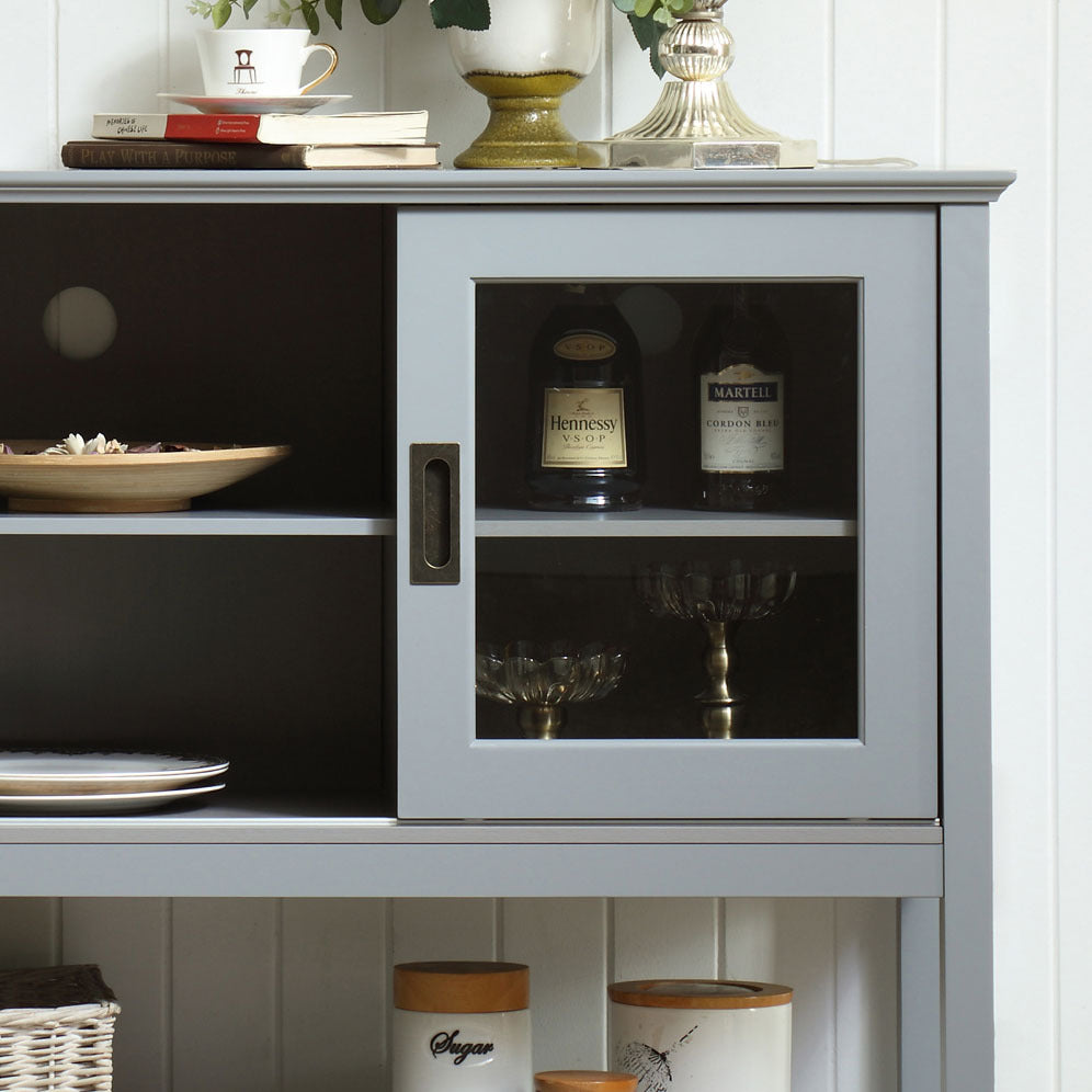 Sideboard Buffet Table with DoorsGrey