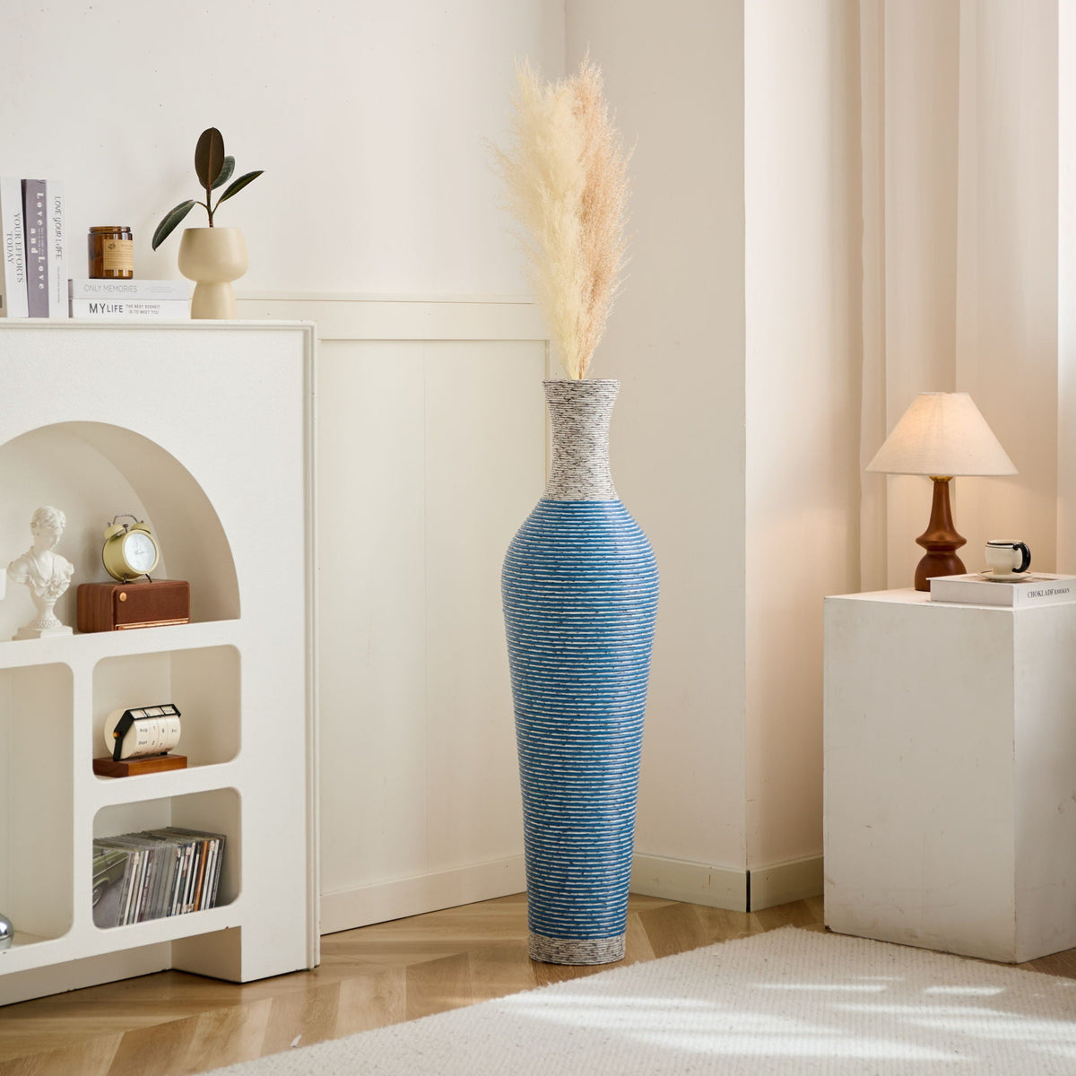 Classic And Neat Floor Vase, High Independent Flower Stand (Set of 3)