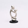 Embrace-of-Love-Aluminum-Figurine-with-Nickel-Finish-&-Black-Base-5.75x5.75x11'-