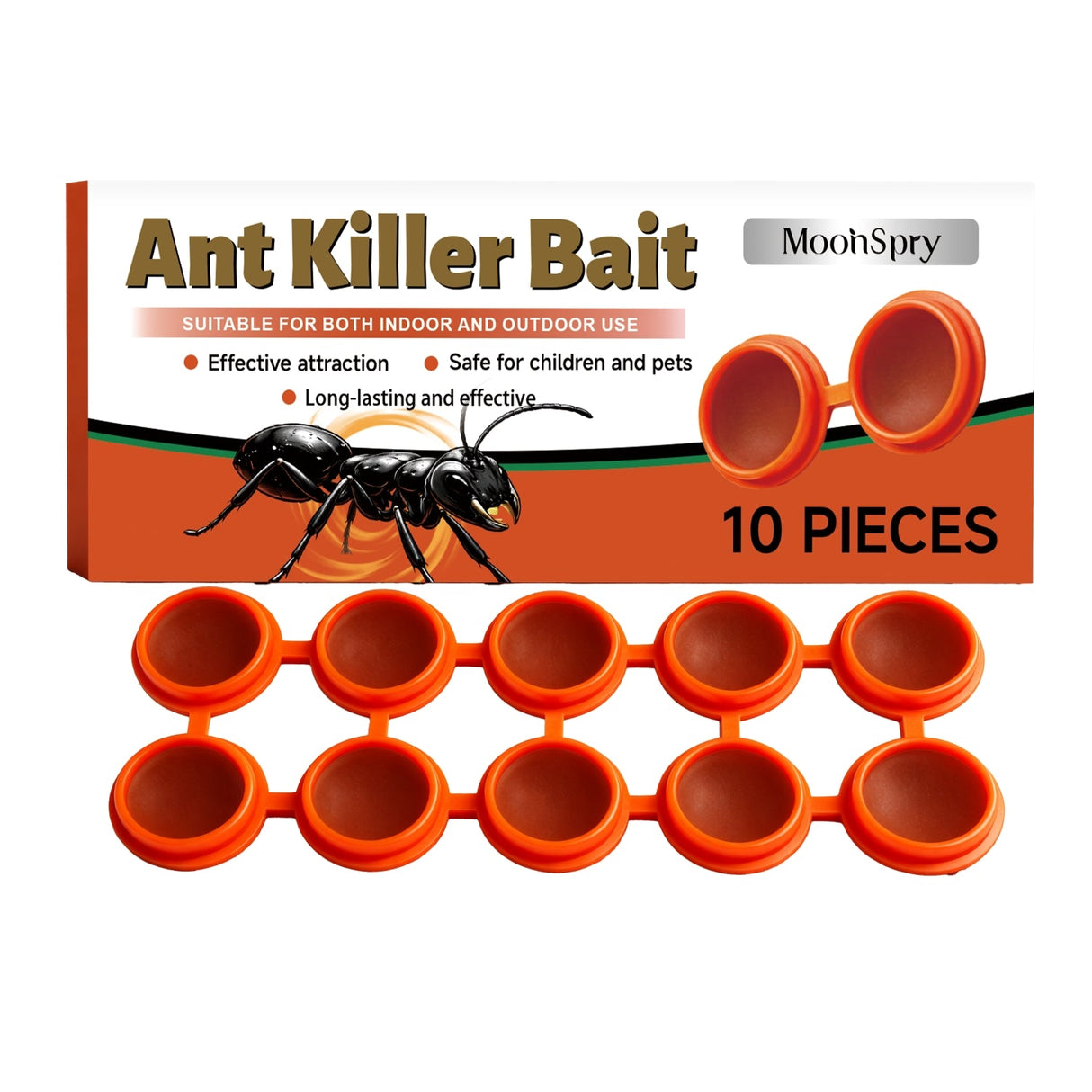 Ant Killer Bait Stations – Indoor & Outdoor Ant Trap, 10 Pieces