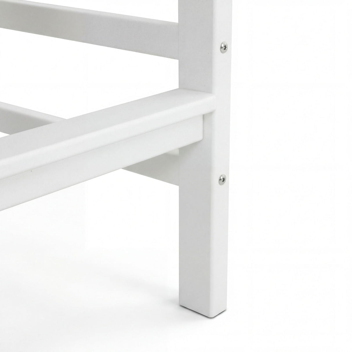 Outdoor Bar Height Adirondack Patio Chair With Cup Holder And Armrests All Weather UV Resistant - White