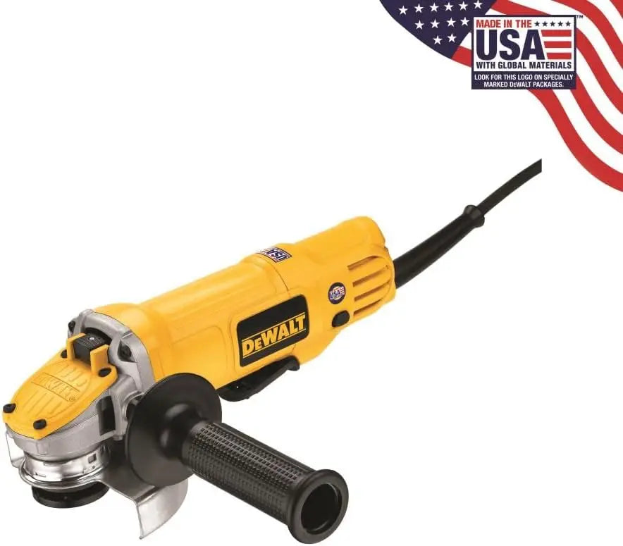 Used - Light Use - DEWALT DWE4120 4 1/2-Inch Paddle Switch Angle Grinder, Small