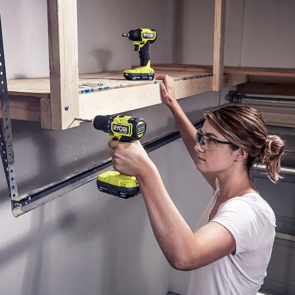 Open Box - RYOBI ONE+ HP 18V Brushless Cordless Compact 1/2 in. Drill and Impact Driver Kit