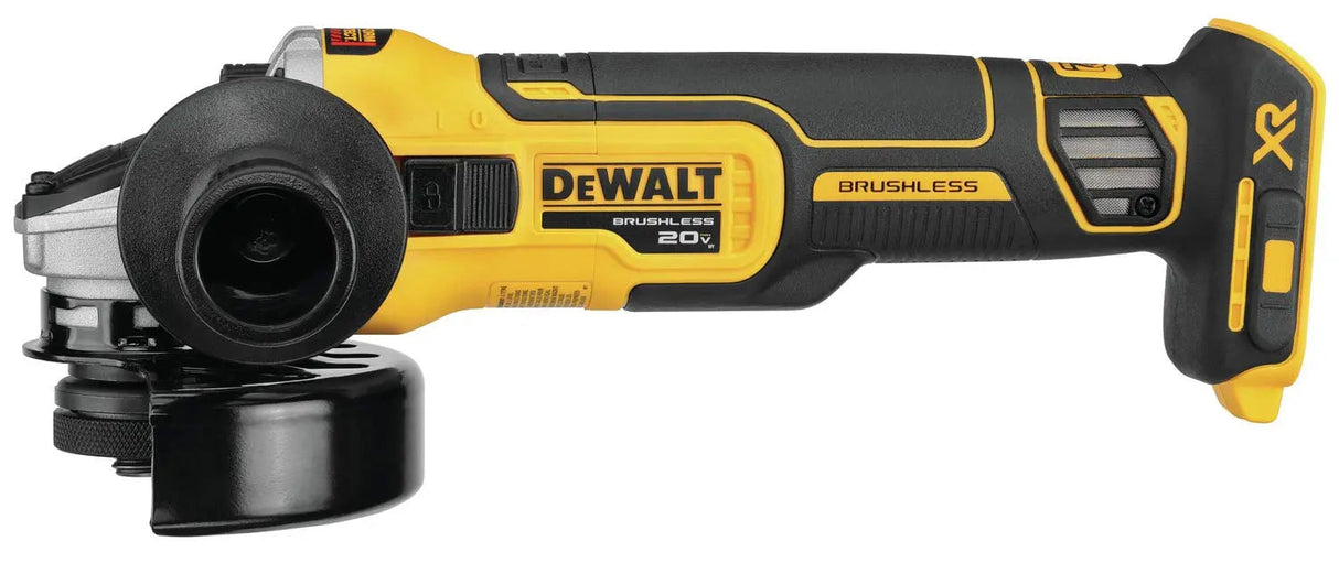 Open Box - DEWALT 20-Volt MAX XR Cordless Brushless 4-1/2 in. Slide Switch Small Angle Grinder with Kickback Brake (Tool-Only)