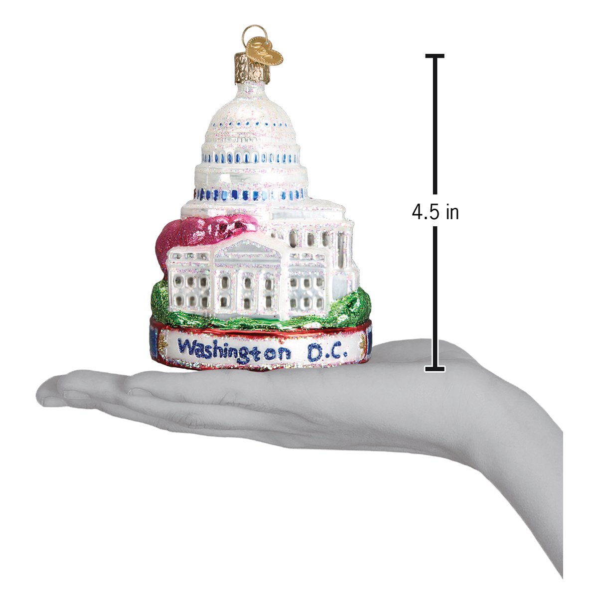 Washington D.C. Ornament 4.5 x 3 x 3