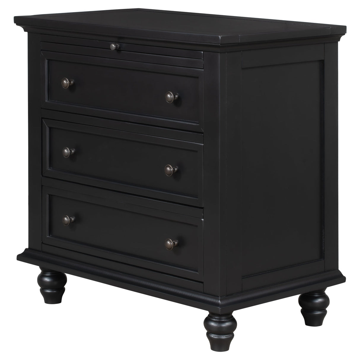 U_STYLE 27.6'' Painted Nightstand with Pull-Out Tray