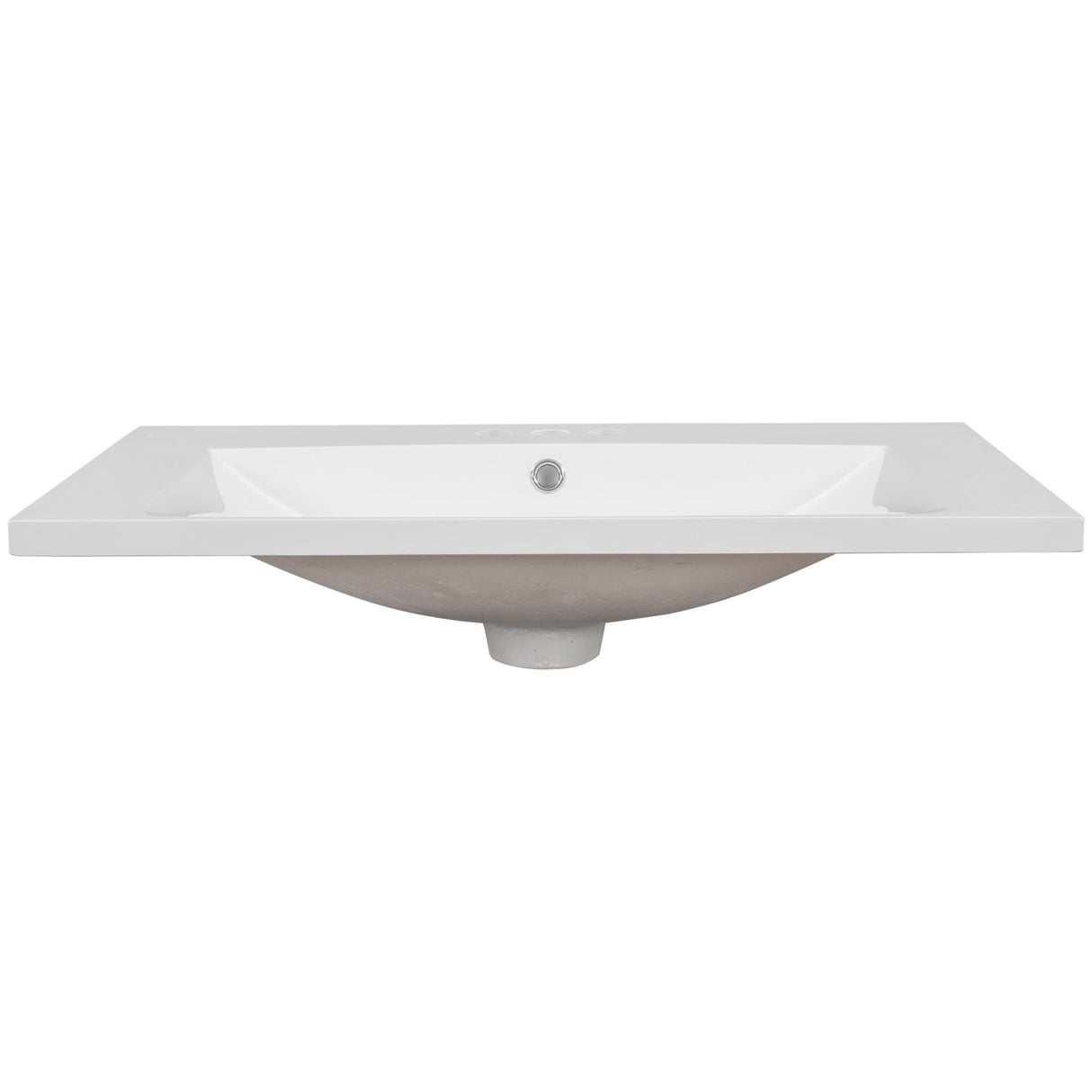 30" Single Bathroom Vanity Top with Undermount Ceramic Sink