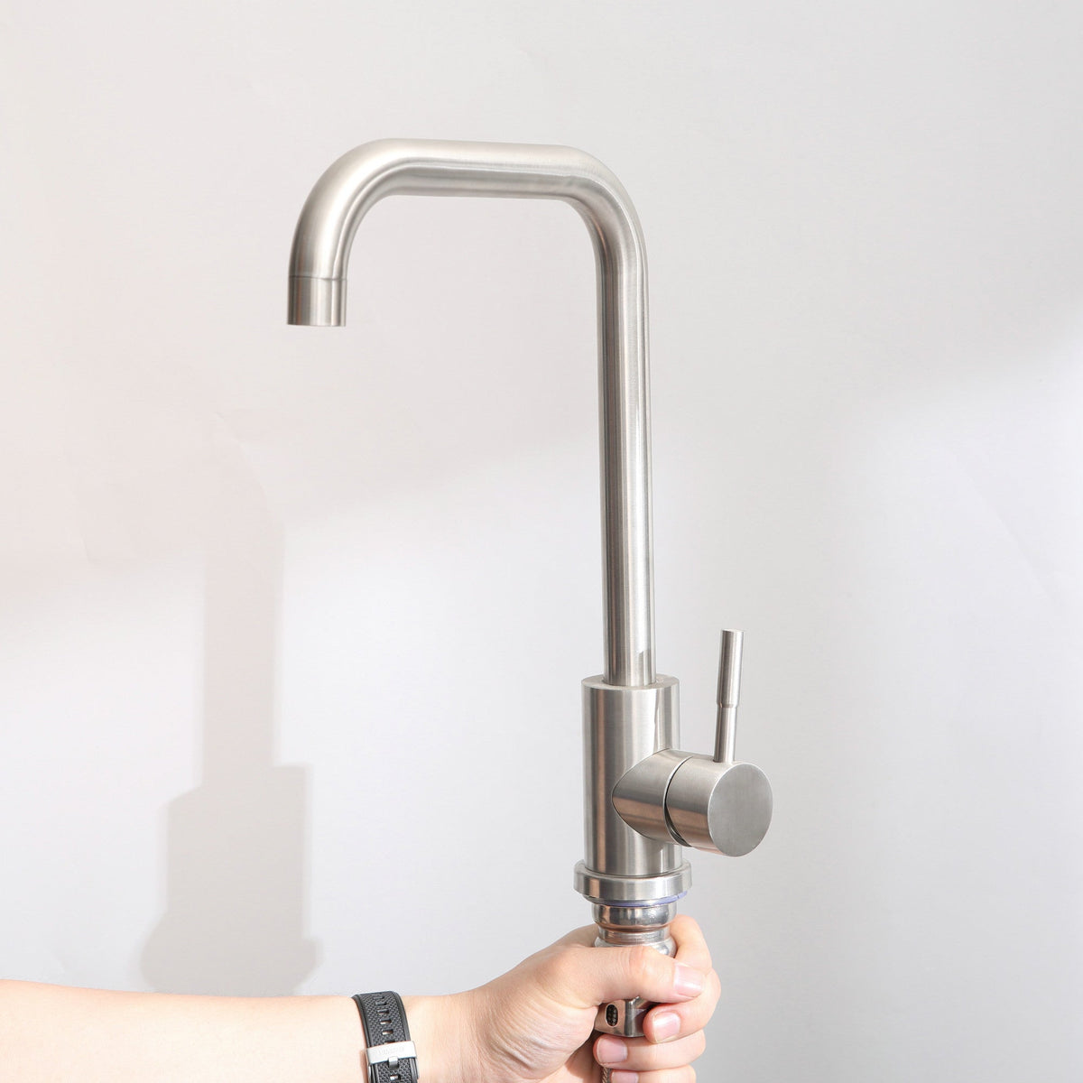 24in Stainless Steel Washing Sink with Faucet Hoses and Drain Head