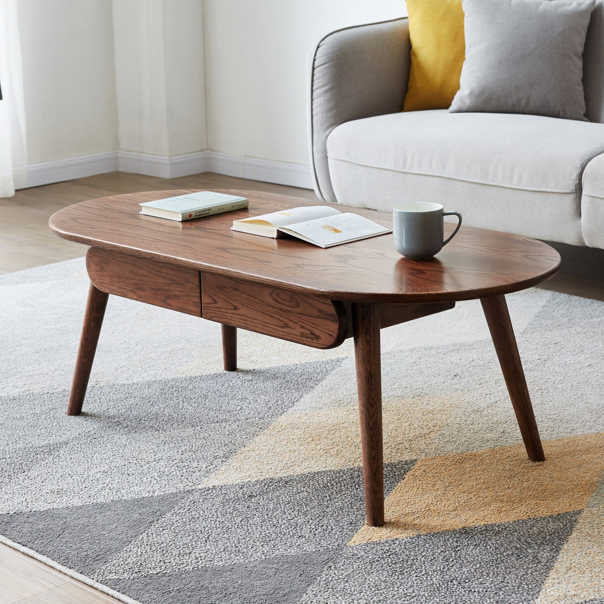 Capsule Centre Table - Solid Oak Wood Coffee Table