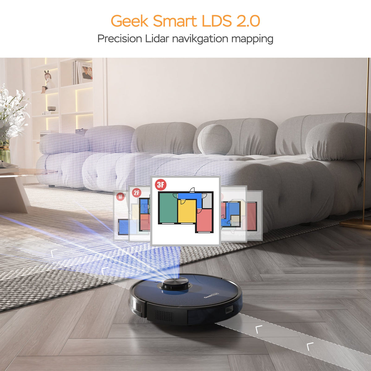 Geek Smart L7 Robot Vacuum Cleaner and Mop