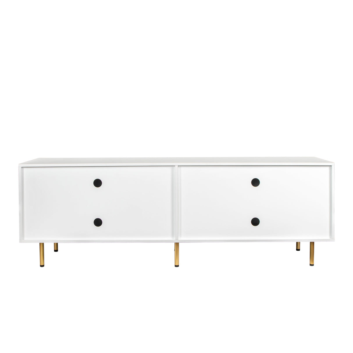 Modern Warm White TV Cabinet