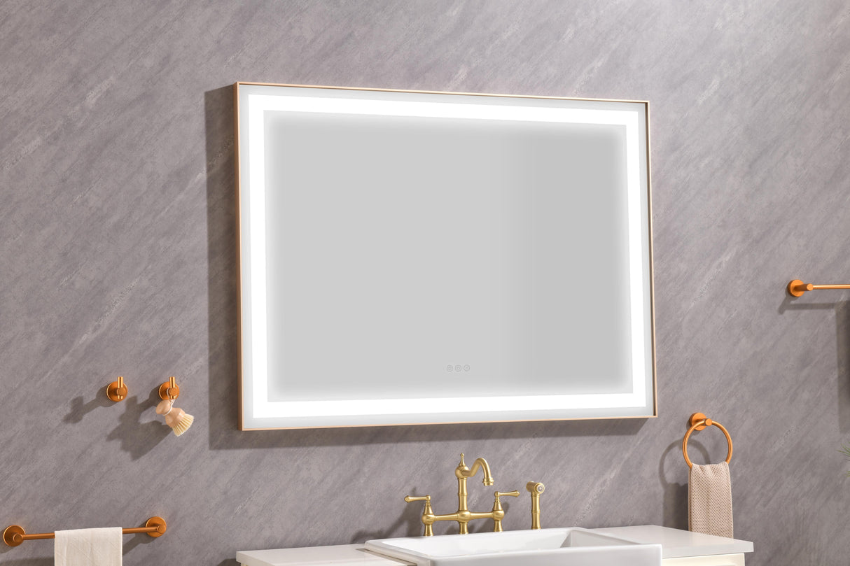 48"x36" LED Lighted Bathroom Wall Mounted Mirror