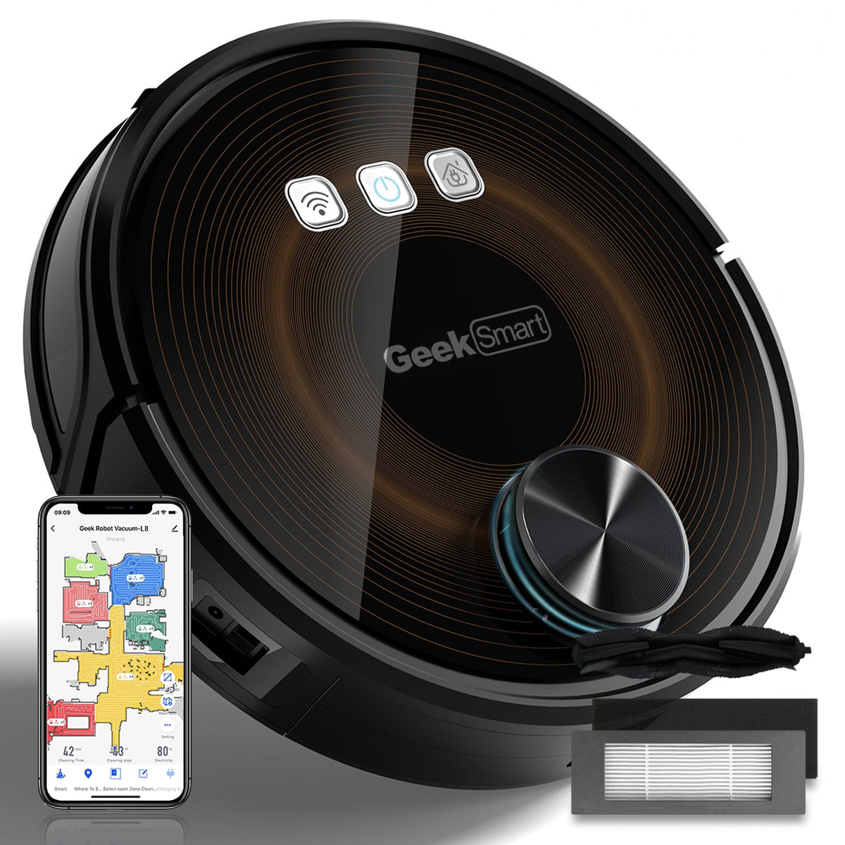 Geek Smart L8 Robot Vacuum Cleaner and Mop