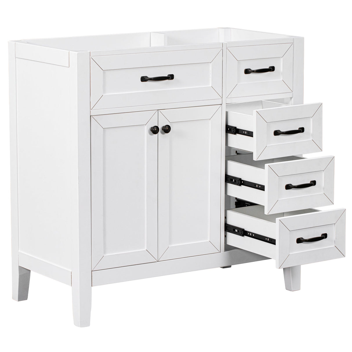 36" Bathroom Vanity Without Sink - Cabinet Base Only