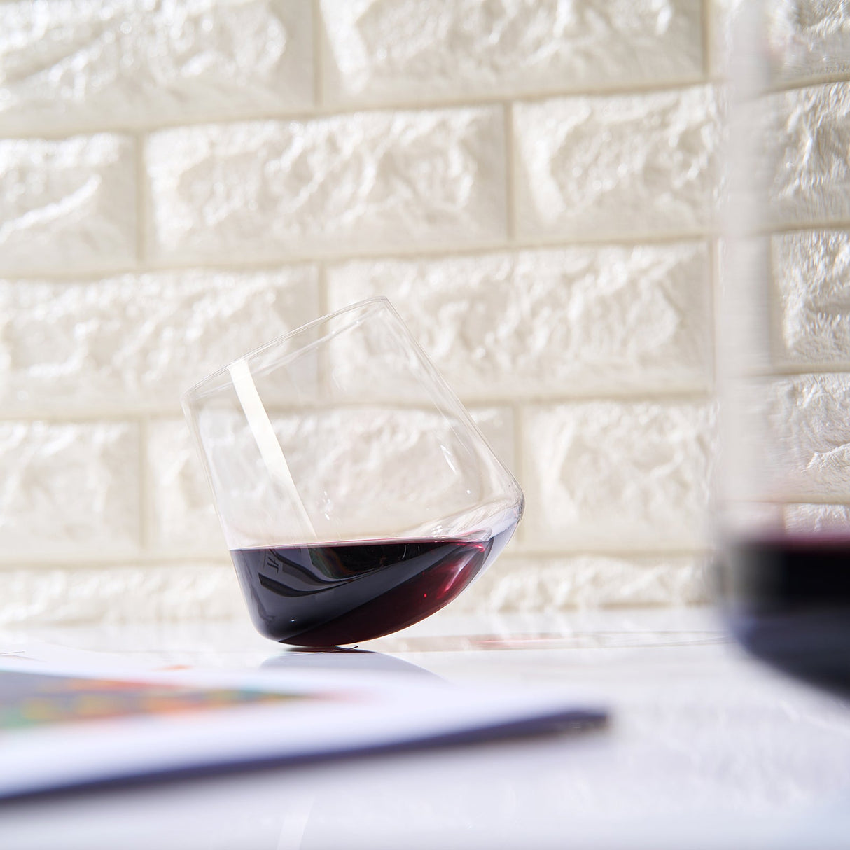 Classica Un-Spillable Stemless Wine Glassware, Set of 2